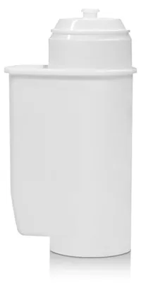 A white water filter cartridge is shown against a white background.