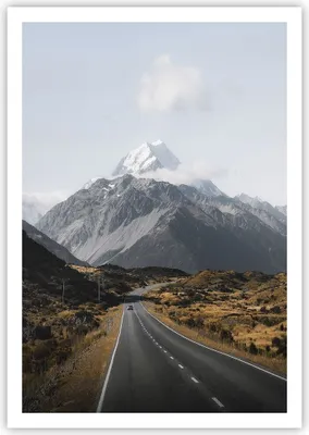 Produktbild von Poster - Poster ohne Rahmen - Weg Berg Gipfel - 70x100 cm - Wand Bild - Wanddeko - Wandbilder - Kunstposter - Wandposter - Bilder - Kunstdruck - Wanddekoration - Wandbild - P2XPA70x100-4833