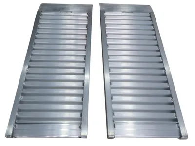 Produktbild von WORHAN Containerladerampen 2 Stück Robuste 7500kg Laderampe 103cm Gabelstapler Rampe Aluminium Schwerlastrampe rutschfest Industrieeinsatz HF1