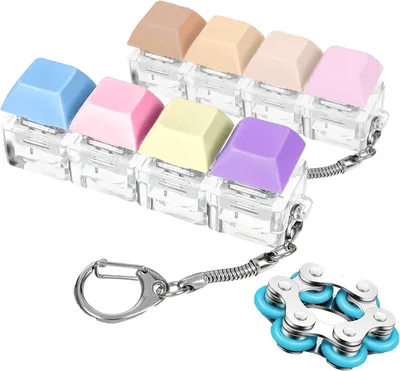 Produktbild von 3 Stück Fidget Toys Set, Tastatur Fidget Toys, Anti Stress Spielzeug, Stressabbau Spielzeug, Fidget Toys Erwachsene für Stressabbau, Konzentration
