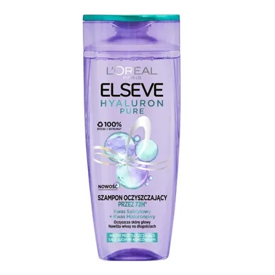 Image de L'Oréal Paris Elseve Hyaluron Pure Shampooing Clarifiant, 400 ml
