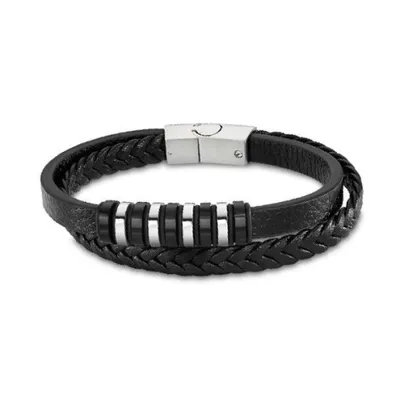 Immagine prodotto di Elegante bracciale da uomo in pelle Urban Man LS2102-2/1