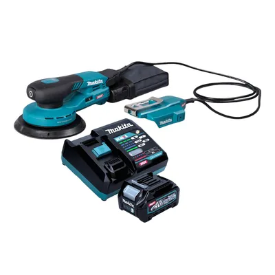 Produktbild von Makita BO 004 CGD101 Akku Exzenterschleifer 40 V max. 150 mm 3,0 mm Hub Brushless + 1x Akku 2,5 Ah + Ladegerät