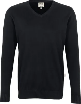 Produktbild von HAKRO V-Pullover Premium-Baumwolle 143, schwarz, S