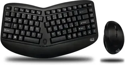 Image de Adesso WKB-1150CB Adesso Wireless Mini Ergo Tastatur & Maus combo, US Layout