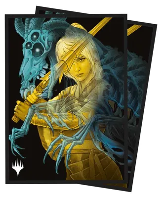 Produktbild von Ultra Pro Magic The Gathering Alt Art Key Character Mythic 1 Standard Duskmourn Kartenhüllen 100 Einheiten Golden Golden One Size