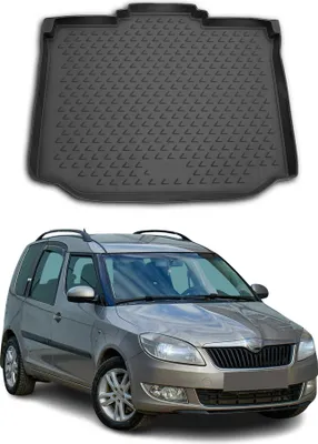Immagine prodotto di Tappetino per bagagliaio per Skoda Roomster 2006-2015 in gomma TPE nero