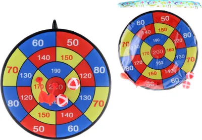Image de Cible avec balles et fléchettes en velcro