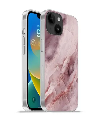 Produktbild von MuchoWow® Handyhülle Schutzhülle Hülle für Apple iPhone 14 - Softcase Naturstein - Rosa - Luxus Silikon Softcase Handy Hülle - Mobiltelefonhülle