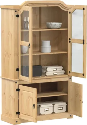 Immagine prodotto di vidaXL Vetrina  103,5x42x180 cm in legno di pino massiccio