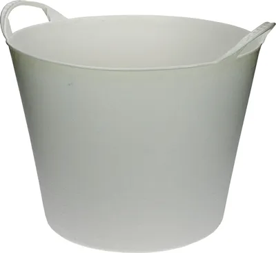 Produktbild von Flexibler Eimer/Waschekorb/Wanne - weis - 42 Liter - Aufbewahrungskorb
