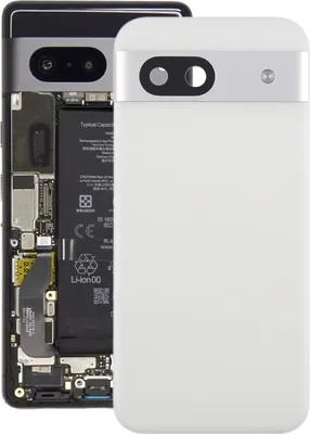Produktbild von Für Google Pixel 8a Akkudeckel Backcover mit Kamera Linse Ersatzteil Silber