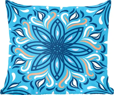 Produktbild von MuchoWow® Zierkissen Sofakissen Wohnzimmer Dekokissen 60x60 cm Blume - Quadrat - Muster - Sitzfläche - Foto Polster