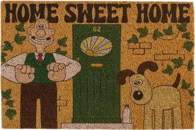 Immagine prodotto di Wallace and Gromit - Zerbino "Home Sweet Home", fibra di cocco TT1133 (taglia unica) (marrone)