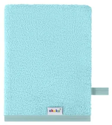 Produktbild von Akuku Baby-Waschhandschuh XL aus 100 % Baumwolle, Türkis