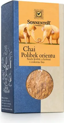 Obrázek produktu pro Chai polibek Orientu - směs květů a koření s cukrem BIO 70 g SONNENTOR