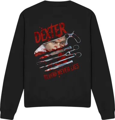 Immagine prodotto di Dexter - Felpa "Blood Never Lies" per uomo/donna Unisex TV13181 (XXL) (Nero)