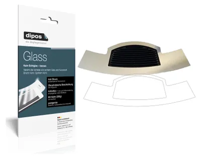 Produktbild von 1x Schutzfolie für Jura D6 Tropfblech matt - Anti-Shock 9H Folie dipos Glass Kunststoffglas