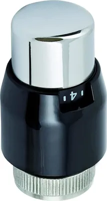 Produktbild von Honeywell MNG Thera 200 Design schwarz / chrom, Thermostatkopf M30 x 1,5, T4321