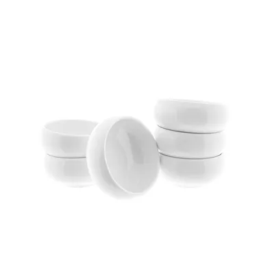 Produktbild von Belicia 6 teiliges Schalen-Set Dipschalen aus Porzellan in Weiß Snackschale