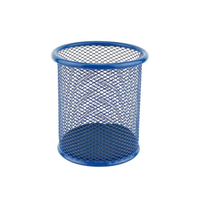 Immagine prodotto di Leviatan portapenne in metallo | portapenne rotondo in filo metallico | portapenne multifunzionale in rete per penne a sfera Ø91 mm blu navy