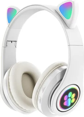 Obrázok produktu pre APT ZS7E Bezdrôtové slúchadlá Cat s labkou Bluetooth 5.0 biele