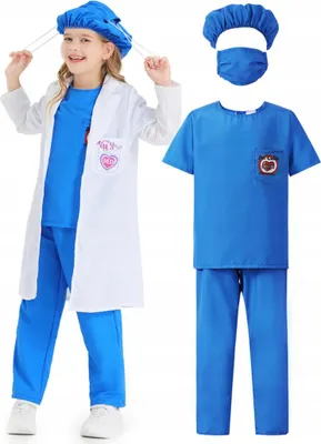 Immagine prodotto di Costume da dottore Korbi - Blu - Taglia L - Look realistico - Ideale per Halloween e carnevale