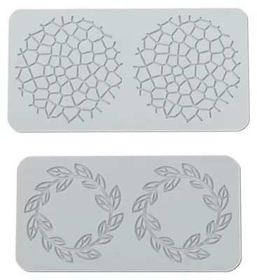 Produktbild von 2 Silikon-Backformen für Dekorationen und kreative Desserts