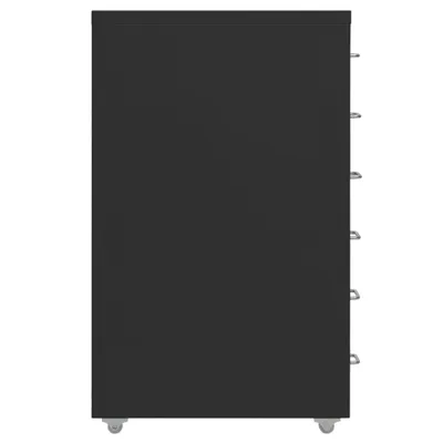 Obrázek produktu pro vidaXL Skříň na dokumenty s kolečky černá 28x41x69 cm kovová