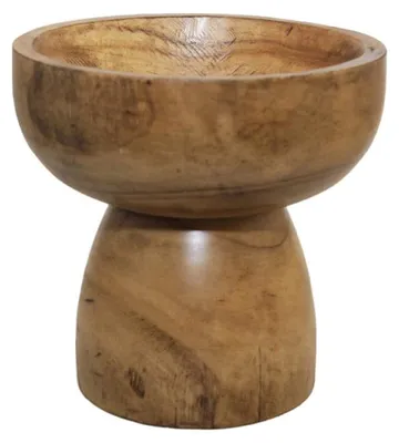 Produktbild von Dekorative Schale auf Holzfuß, 23,5 × 23,5 × 24,5 cm