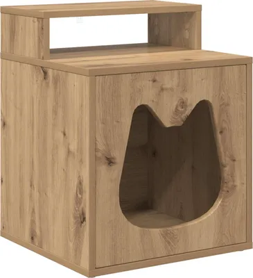 Immagine prodotto di Casa per Gatti Rovere Artigianale 42,5 x 40 x 53,5 cm