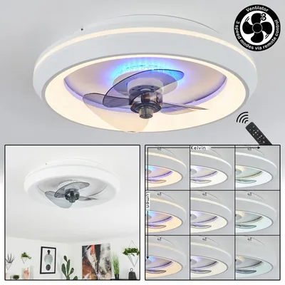 Produktbild von Pisciacavallo »Pisciacavallo« dimmbare Deckenlampe mit Ventilator in Weiß