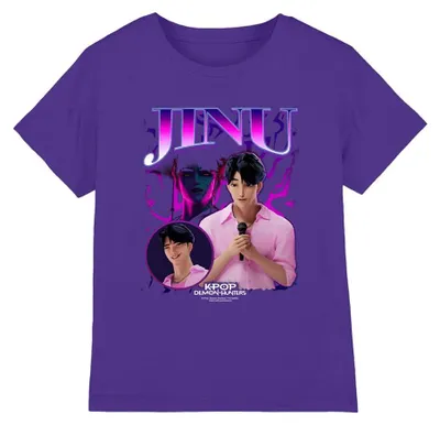 Produktbild von Kpop Demon Hunters Jinu Bootleg Kinder T-Shirt, Lila, 5–6 J – Größe 5-6 Jahre