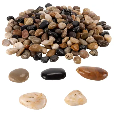 Imagen del producto de 5 kg de piedras de río decorativas para jardín