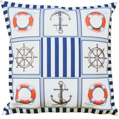 Produktbild von Kissenbezug TERESA 40 x 40 cm maritimes Motiv stilvolle Küsten-Deko