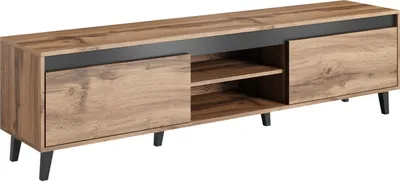 Obrázek produktu pro Furniture24 TV skříňka Nord II – nízká skříňka, TV stolek, skandinávský nábytek se 3 dvířky