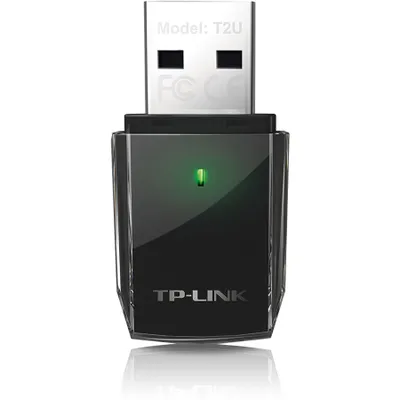 Produktbild von TP-Link AC600-Dualband-USB-WLAN-Adapter, Kabellos, USB, WLAN, Wi-Fi 5 (802.11ac), 600 Mbit/s, Schwarz