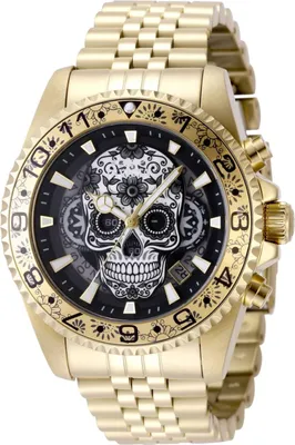 Produktbild von Invicta Pro Diver 48951 Herrenuhr - Quarzwerk - Edelstahl mit schwarzem Zifferblatt - 43 mm