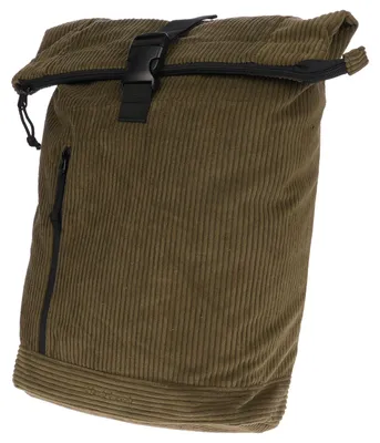 Produktbild von Großer Damen Roll up Rucksack Cord Tasche Fahrradrucksack Kurier Rollup Bag Olive