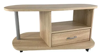 Produktbild von Couchtisch Sofatisch Kaffeetisch modern Schräge Lotta Sonoma eiche Sägerau NEU