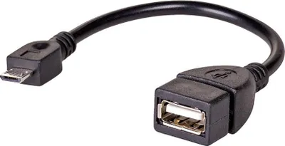 Zdjęcie produktu dla Akyga AK-AD-09, 0,15 m, USB A, Micro-USB B, USB 2.0, Czarny