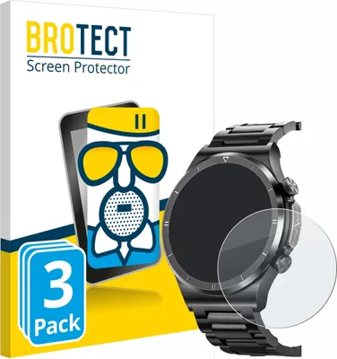 Produktbild von 3x BROTECT Entspiegelungs Schutzglas für Powerwill Smartwatch 1.39" Schutzfolie Panzer Folie Glas Display Schutz matt