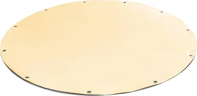 Image de (600g/m²) Bâche ronde de camion/PVC avec œillets de 20mm (beige RAL1014, 380 cm) Bâche de piscine Bâche de piscine Bache de protection