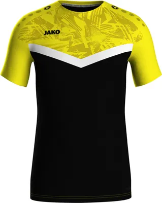Produktbild von Jako Iconic T-Shirt Kinder - Schwarz / Soft Yellow