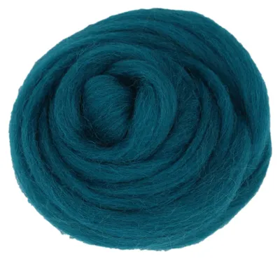 Produktbild von Filzwolle 20gr. Wolle (Wolle) / Märchenwolle zum Trockenfilzen und Nassfilzen Grünblau