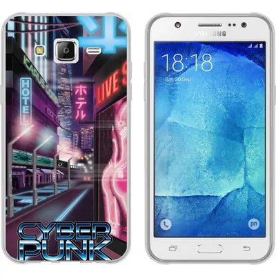 Produktbild von PhoneNatic Case kompatibel mit Samsung Galaxy J5 (2016) J510 Silikon-Hülle Retro Wave Cyberpunk.01 M4