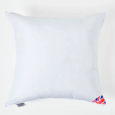 A white pillow is shown against a white background.