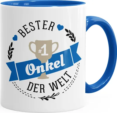 Produktbild von Kaffee-Tasse bester Onkel der Welt Geschenk für Onkel MoonWorks® royal unisize