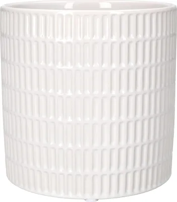 Zdjęcie produktu dla KOTARBAU® Doniczka ceramiczna Ř 12 cm na kwiaty Rosliny Wycinanki cylindryczne