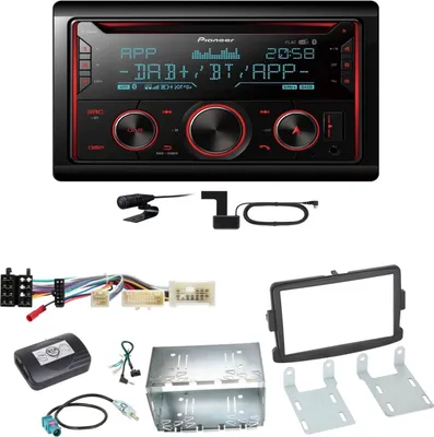 Produktbild von Pioneer FH-S820DAB DAB+ Bluetooth USB CD Einbauset für Dacia Duster Lodgy Logan